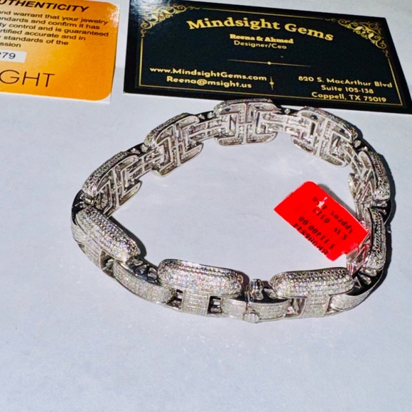 Other - Real diamond gucci link custom made mens bracelet, 4.58 cttw FREE APPRAISAL,